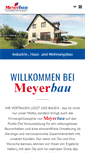 Mobile Screenshot of meyerbau.de
