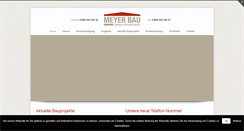 Desktop Screenshot of meyerbau.info